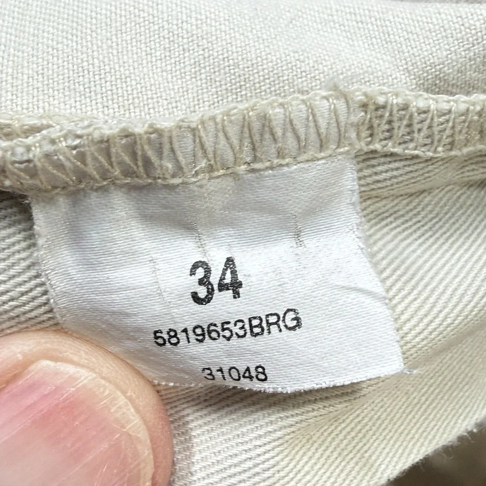 Vintage Polo Ralph Lauren Tyler Short Mens 34 Khaki Tan Pleated Classic Chino